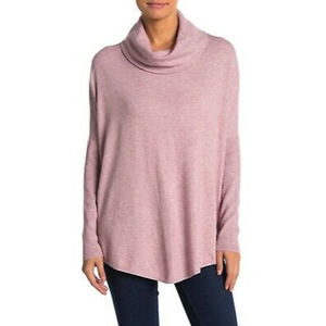 Cyrus Women's Pink Cowl Neck Sweater